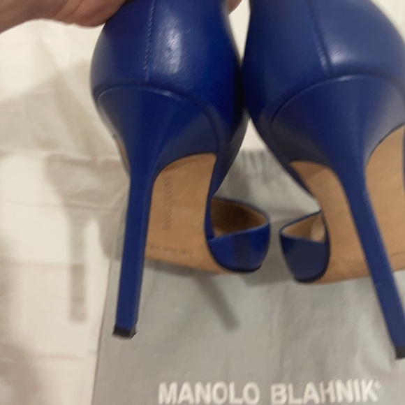 Manolo blahnik d orsay cobalt blue - Picture 4 of 7